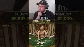 $2,000 BLACKJACK HANDS! #tact #stake #casino #roulette #blackjack #onlinecasino #shorts