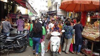 Walking through "Chauta Bazaar" - A Very Busy Ladies Street Market in Surat, Gujarat, India.