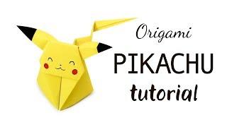 Origami Pikachu Tutorial  Pokemon DIY  Paper Kawaii