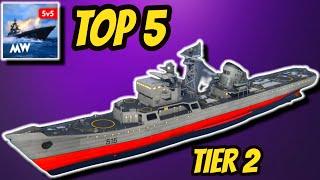 Top 5 Best Tier 2 Ships In Modern Warships (My Opinion)