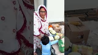Maa g k lieye fresh vegetables and fruits #mamayanda #wicky #mahermaddy #family #shorts #cheemavlogs