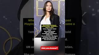 When Angelina Jolie Stopped Playing the Rebel — and Became a Warrior for Peace #celebrities