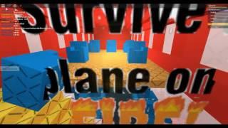 Roblox - survive a plane crash on fire