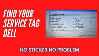 How to locate Dell service tag number inside Windows ~FASTEST METHOD~