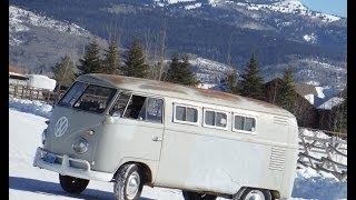 VW Split Window Bus Field Find Lives Again.  Forgotten Volkswagen 1960 Camper