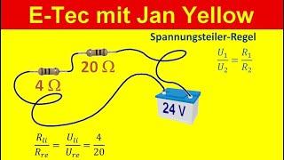 Was ist die Spannungsteiler-Regel? Wie funktioniert die Spannungsteilerregel? (Gleichstrom 03)