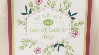 Quick and Easy Cards with Stampin Up’s Heartfelt Hexagon Bundle.