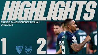 THE GABI'S GIVE US THE WIN! | Sevilla v Arsenal (1-2) | Champions League | Martinelli, Gabriel Jesus