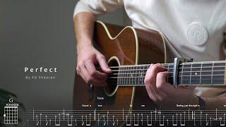 Perfect (easy version) - Ed Sheeran | TAB + Chord + Lyrics | Fingerstyle guitar