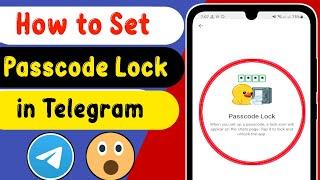 How to Set Passcode Lock in Telegram 2022 | How to Enable Passcode Lock on Telegram