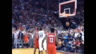 Courtside view of Dame Lillard's series clinching buzzer beater  (BEST VINES!)