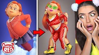 TURNING RED Characters GLOW UP into RICH KIDS! (AMAZING TRANSFORMATIONS!)