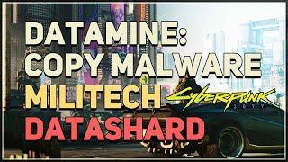 Datamine Copy Malware Militech Datashard Cyberpunk 2077