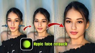 Instagram trending hypic app photo editing, hypic app kaise use kare, hypic retouching face,