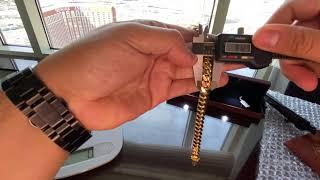 Daniel Jewelry inc. Miami Cuban link bracelet 9mm 14k 7.5in sleek lock VVS Diamond initials Review!!