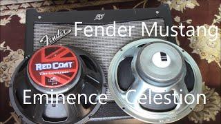 Fender Mustang - Eminence Governor Speaker Swap Upgrade vs stock Celestion