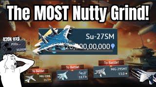 This 𝐖𝐚𝐫 𝐓𝐡𝐮𝐧𝐝𝐞𝐫 Grind DRAINED my Soul!(420k exp is too much...) | Su-27SM Grind Experience