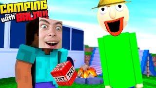 НУБ И ТРОЛЛИНГ ЛОВУШКИ ПРОТИВ БАЛДИ  MINECRAFT ДИМА ИГРАЕТ Baldi's camping В РЕАЛЬНОЙ ЖИЗНИ