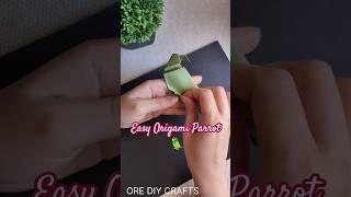 Easy Origami Parrot Tutorial - Paper Parrot #origami #parrot #animals #art #diy