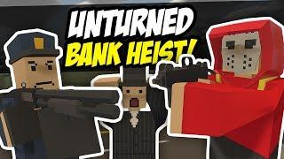 HUGE BANK HEIST - Unturned Robbery | Police Shootout (Bandit Roleplay)