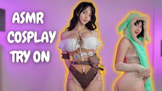 Cosplay Try-On with Tingles!  ASMR Whispering & Sounds