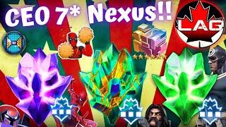 CEO 7-STAR NEXUS CRYSTAL TRIFECTA!! Luckiest Opening In The Community?? Whaling Part 1! - MCOC