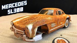 Restoration Toy Mercedes SL 300 - 1956s Car Burned 