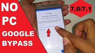 (New Way) Samsung J7 PRO Google Account FRP Bypass  (7.0 to 7.1.1) #AndroidUnlock