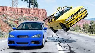 High Speed Traffic Car Crashes #200 - BeamNG Drive | CrashBoomPunk