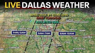 LIVE Dallas Weather: Severe Thunderstorm Warning and damaging winds