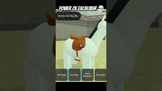 Power of Excalibur in DEAD RAILS  #roblox #shorts #deadrails #robloxmemes