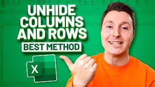 HOW TO UNHIDE (AND HIDE) COLUMNS AND ROWS [THE BEST METHOD]