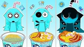 SPRUNKI ASMR - Sprunki OC Aqua ALL Phases Convenience Store Mukbang | Incredibox Animation