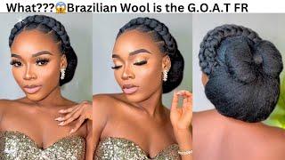 Brazilian Wool hair style in less than 20 minutes 