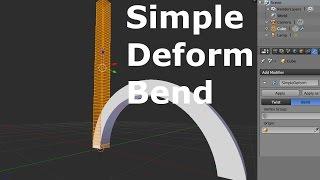 Blender 2.76 Simple Deform : Bend [Turkish]