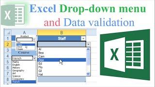 Drop-down list and Data Validation in Excel-Drop down Menu-How to create Drop down List in excel