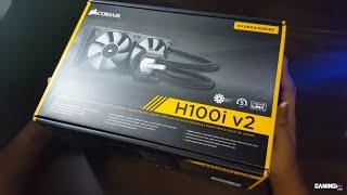 Corsair H100i V2 Extreme Performance Liquid CPU Cooler Unboxing