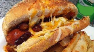 Chili Dog & VITA Lemon Tea | Hot Dog : ASMR / Mukbang ( Eating Sounds )