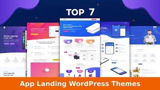 Top 7 App Landing WordPress Themes | Best Mobile App Landing Page WordPress Themes | Wpshopmart