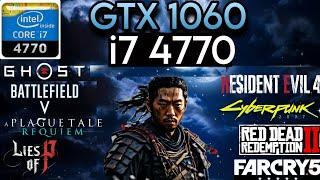 GTX 1060 (3GB) + I7 4770k & 16GB Ram | Test In 9 Games !