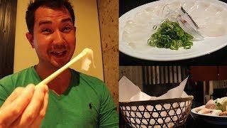 Eating Fugu Fish (Pufferfish) in Japan