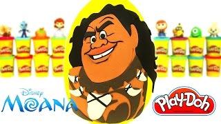 Huevo Sorpresa Gigante de Maui de Moana en Español de Plastilina Play Doh