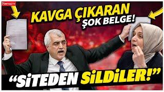 Ömer Faruk Gergerlioğlu "internet sitesinden silindi" dedi! O belgeleri gösterince meclis karıştı!