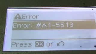 HP LaserJet MFP M436n display error code A1-5513 checked part 01