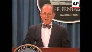 USA: PENTAGON KOSOVO PEACE DEAL PRESS BRIEFING