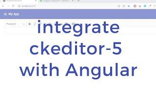 integrate ckeditor5 with angular 5+ versions #ckeditor #angular #angulartutorial  @Infolab