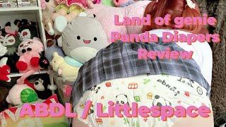 (ABDL / Littlespace) landofgenie panda adult diapers review