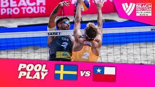 Åhman/Hellvig vs. Quintero/Droguett - Pool Play Highlights | Rio de Janeiro 2024 #BeachProTour