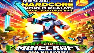 Live Free To Join EP12 Minecraft Hardcore Realms No Commentary