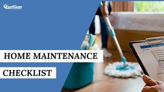 Home Maintenance CHECKLIST (Essential Tasks to Keep Your Home in Great Condition)